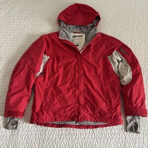 K2 Snow Men’s Medium Cyclone Skiing Snowboarding Jacket Hooded Outerwear Zip Red